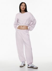 cozy fleece mega lo-rise sweatpant sold by Aritzia
