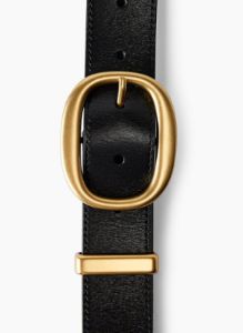 lifetime solid brass leather belt sold by Aritzia