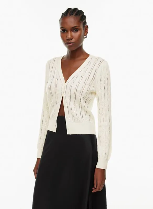 chez cardigan sold by Aritzia