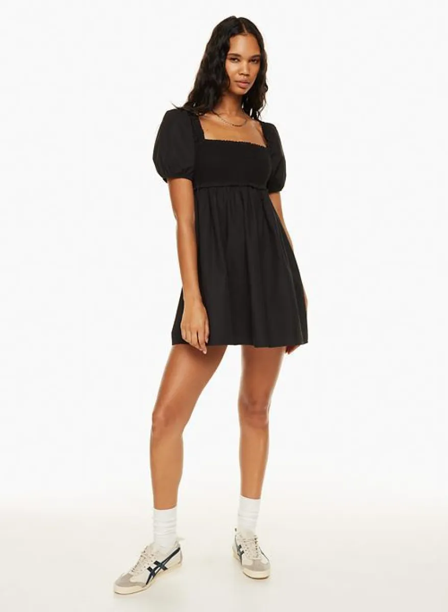 Sunday Best Women's Hadley Poplin Dress in Black size 2XS | Parallel Sunday Best Women's Hadley Poplin Dress in Black size 2XS | Parallel
