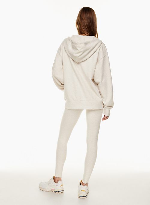 Tna Women's Terry Fleece Boyfriend Zip Hoodie Sweatshirt in Heather Light Oatmeal size Large sold by Aritzia product image thumbnail 5
