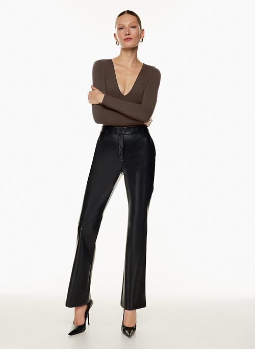 contour v-neck longsleeve bodysuit sold by Aritzia product image thumbnail 2