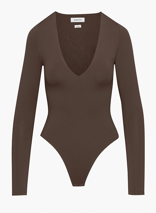 contour v-neck longsleeve bodysuit sold by Aritzia product image thumbnail 6