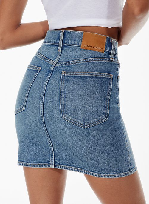 the pin-up denim skirt sold by Aritzia product image thumbnail 5