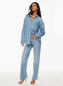 the 80s comfy denim shirt sold by Aritzia