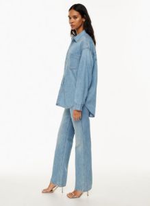 the 80s comfy denim shirt sold by Aritzia