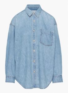 the 80s comfy denim shirt sold by Aritzia