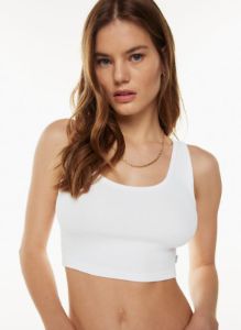 ribbed cropped tank sold by Aritzia