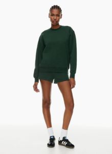 cozy fleece perfect crew sweatshirt sold by Aritzia