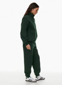 cozy fleece boyfriend 1/2 zip sweatshirt sold by Aritzia