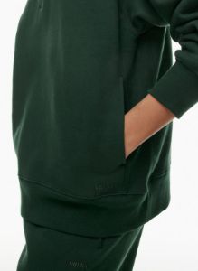 cozy fleece boyfriend 1/2 zip sweatshirt sold by Aritzia