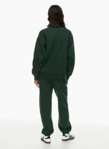 cozy fleece boyfriend 1/2 zip sweatshirt sold by Aritzia