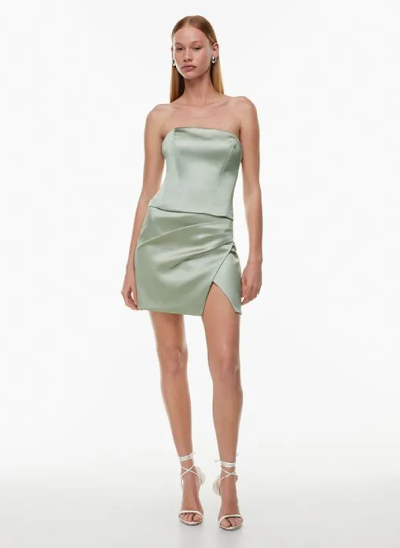 silo satin skirt sold by Aritzia