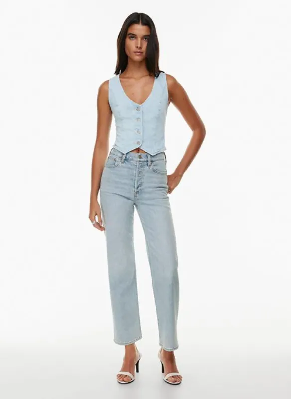 the arlo hi-rise straight jean sold by Aritzia