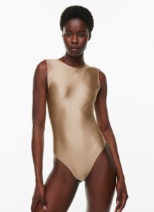 satinette gilded bodysuit sold by Aritzia