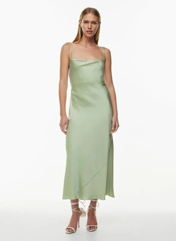 affection satin maxi dress sold by Aritzia