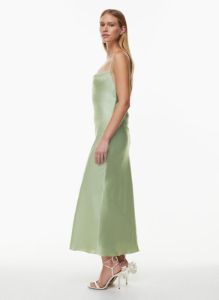 affection satin maxi dress sold by Aritzia