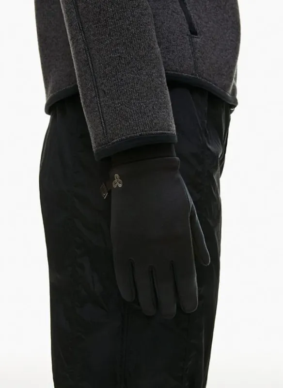 polartec® power stretch® gloves sold by Aritzia