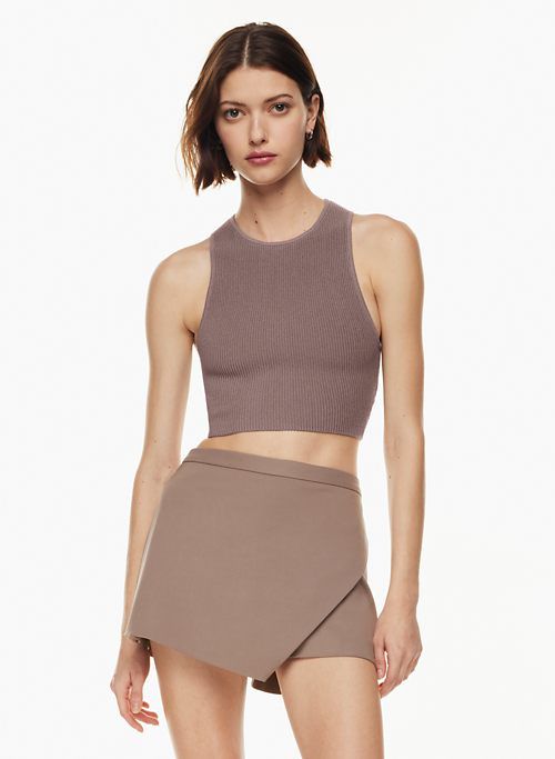 sculpt knit racer cropped tank sold by Aritzia product image thumbnail 4