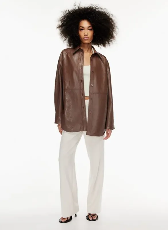 pelli shirt jacket sold by Aritzia