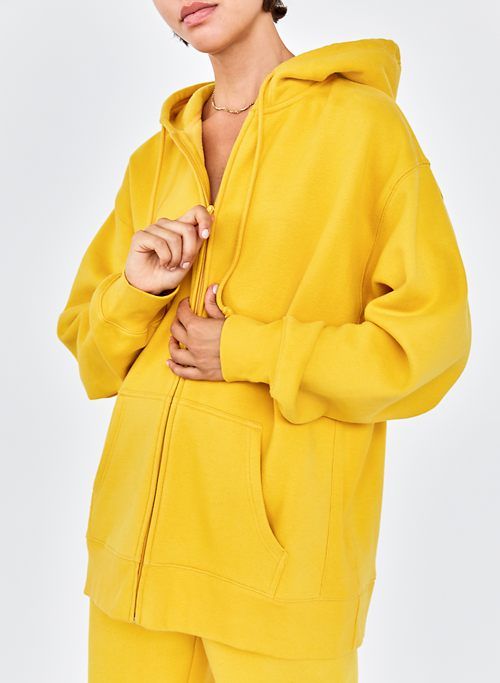 cozy fleece boyfriend zip-up hoodie sold by Aritzia product image thumbnail 2