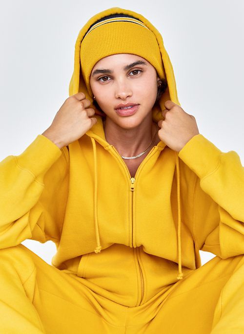 cozy fleece boyfriend zip-up hoodie sold by Aritzia product image thumbnail 3