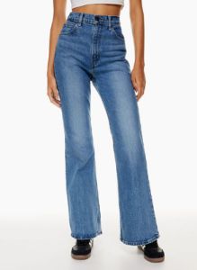 70s high flare jean sold by Aritzia