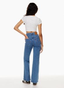 70s high flare jean sold by Aritzia