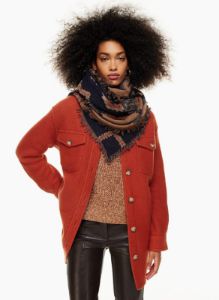 diamond mosaic scarf sold by Aritzia