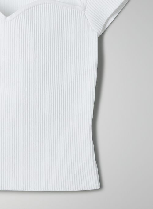 sculpt knit sweetheart t-shirt sold by Aritzia product image thumbnail 5
