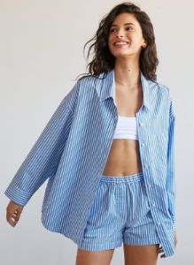 bonfire button-up sold by Aritzia