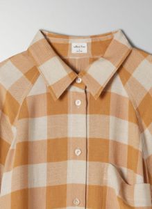 boyfriend button-up shirt sold by Aritzia