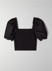 sheer-sleeve top sold by Aritzia