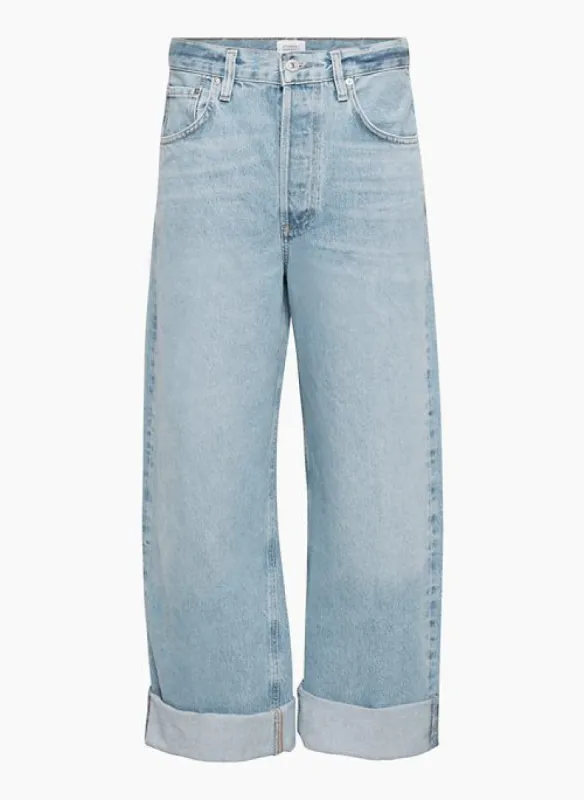 ayla baggy cuffed jean sold by Aritzia