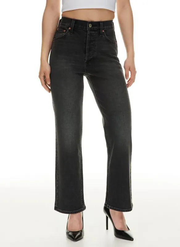 the arlo hi-rise straight jean sold by Aritzia
