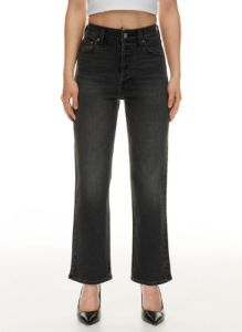 the arlo hi-rise straight jean sold by Aritzia
