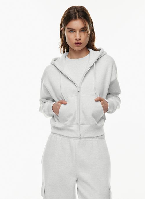 cozy fleece boyfriend boxy zip hoodie sold by Aritzia product image thumbnail 4