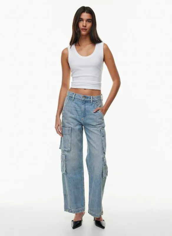 the 90s millie hi-rise cargo jean sold by Aritzia
