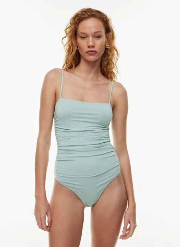 contour ruched bodysuit sold by Aritzia