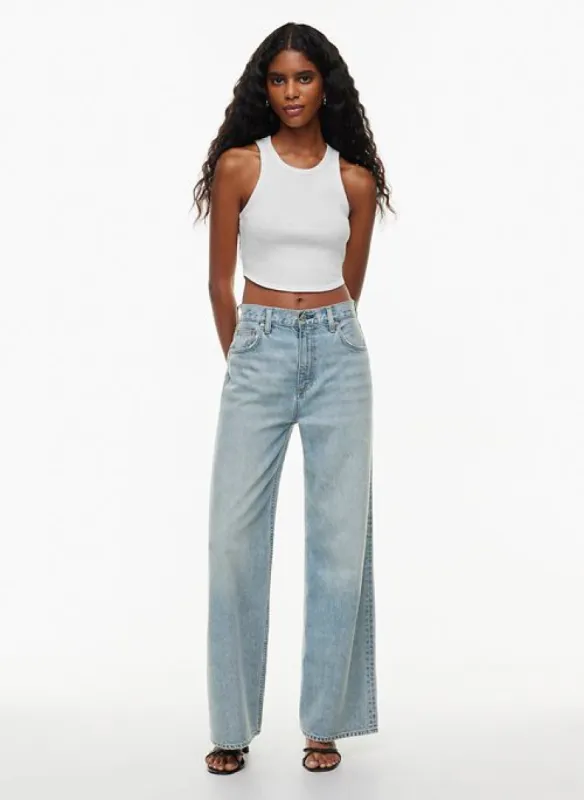 the 90s lite hi-rise wide full jean sold by Aritzia