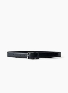essential solid brass leather belt sold by Aritzia