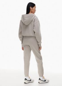 cozy fleece boyfriend boxy zip hoodie sold by Aritzia