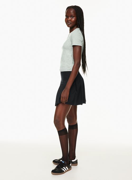 Sunday Best Women's Olive Micro Pleated Skirt in Black size 8 sold by Aritzia product image thumbnail 3