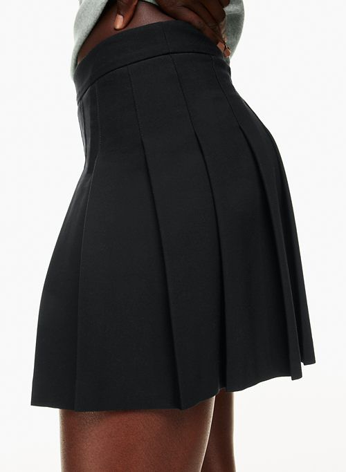 Sunday Best Women's Olive Micro Pleated Skirt in Black size 8 sold by Aritzia product image thumbnail 4