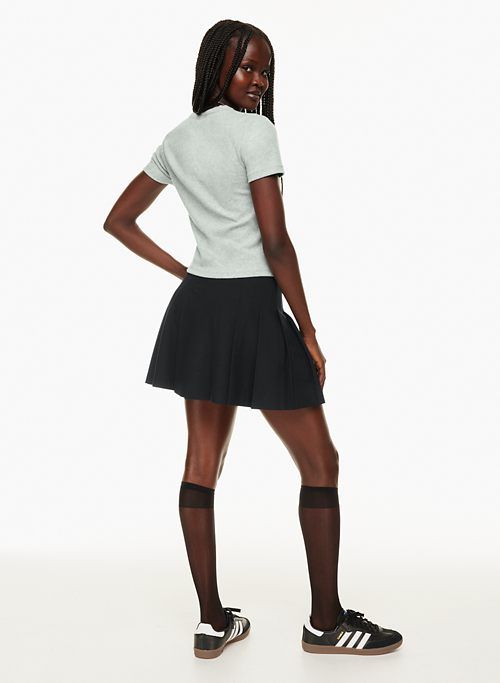 Sunday Best Women's Olive Micro Pleated Skirt in Black size 8 sold by Aritzia product image thumbnail 5