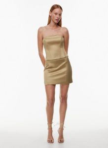 perlas satin skirt sold by Aritzia