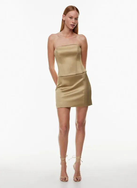 perlas satin skirt sold by Aritzia