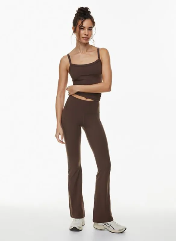 butter cheeky pocket flare hi legging sold by Aritzia