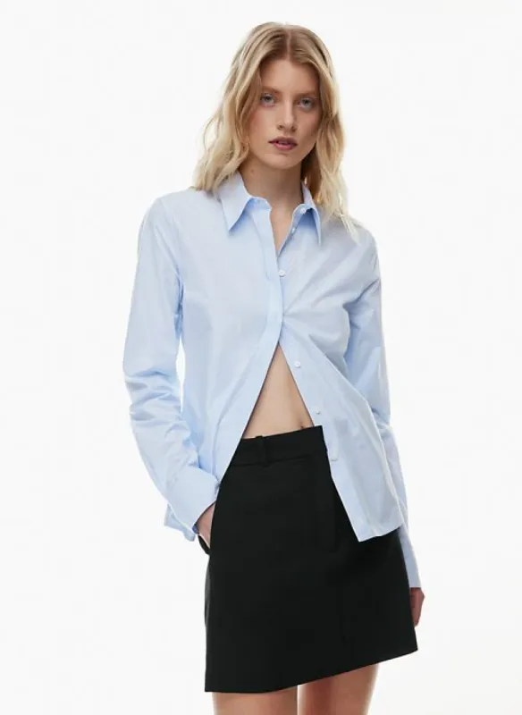 new essential classic poplin shirt sold by Aritzia