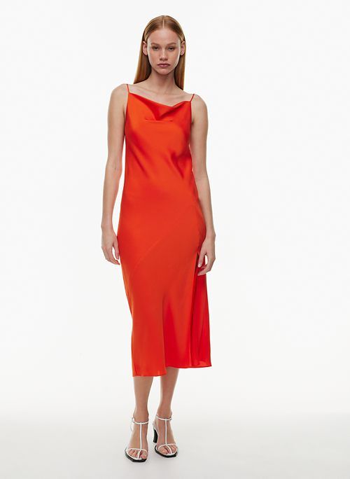 fonda satin dress sold by Aritzia